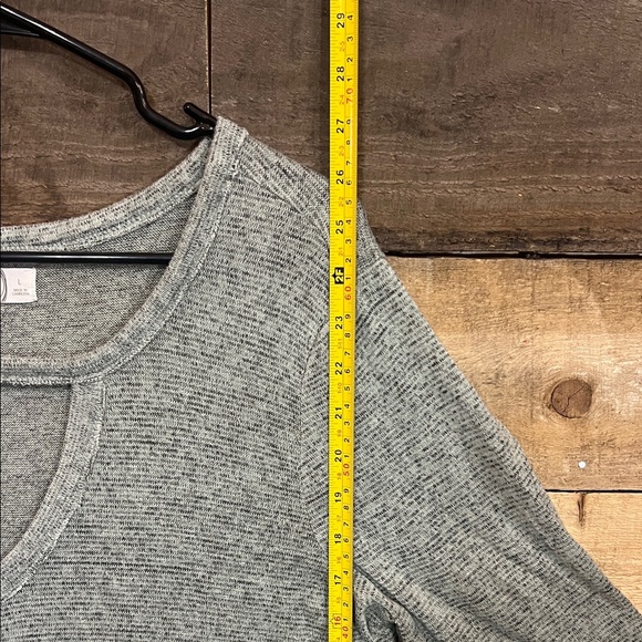 Maurices Light Grayish Teal Long Sleeve Top with Cutout - Picture 12 of 16